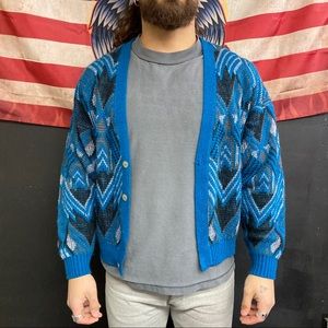 Vintage Wool Patterned Grunge Cardigan